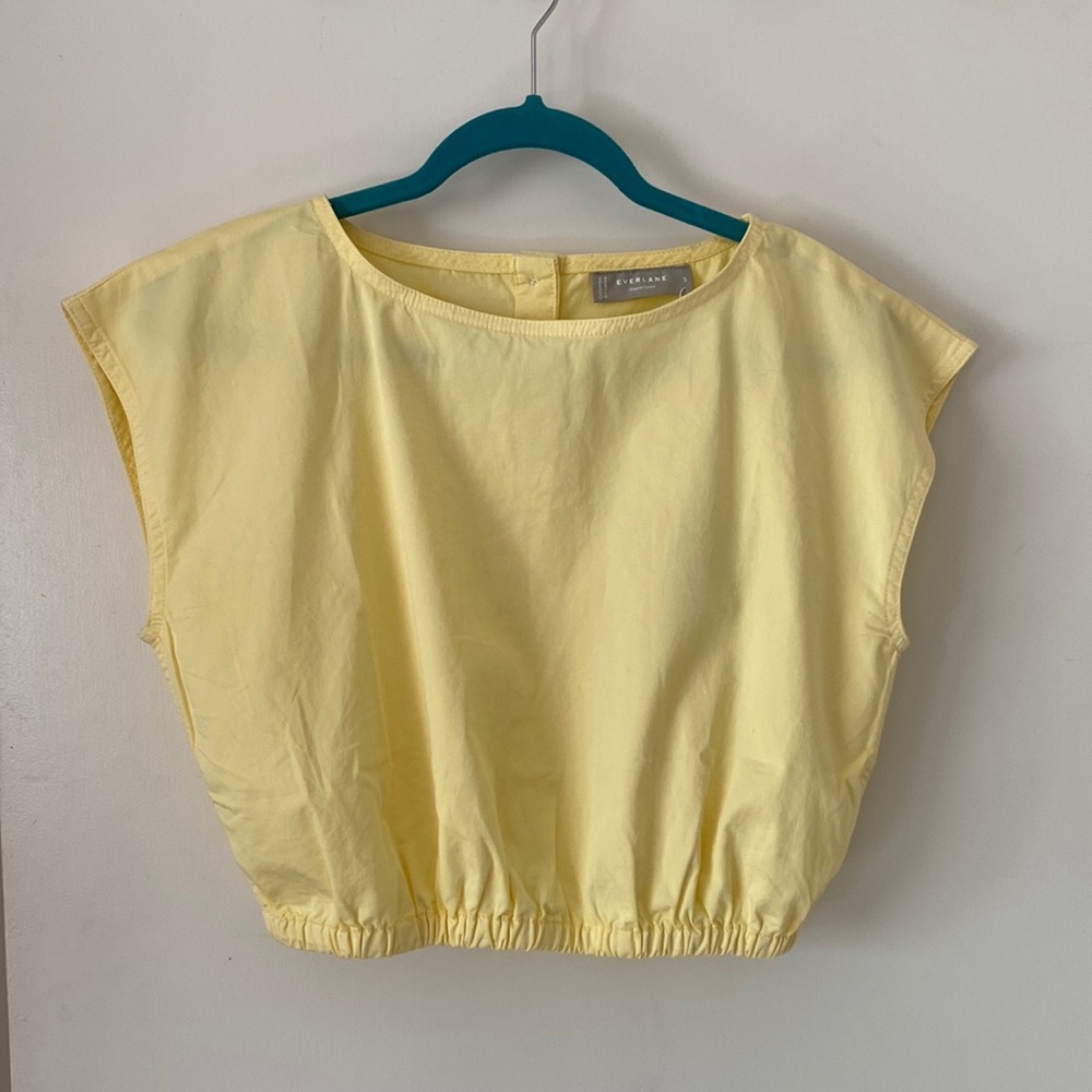 NWT Yellow Everlane top
